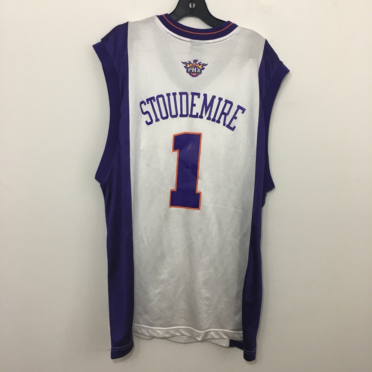 ウェア Stoudmire NBA Suns jersey Reebok Amare Stoudemire White Phoenix Suns Jersey Size XL Number 1