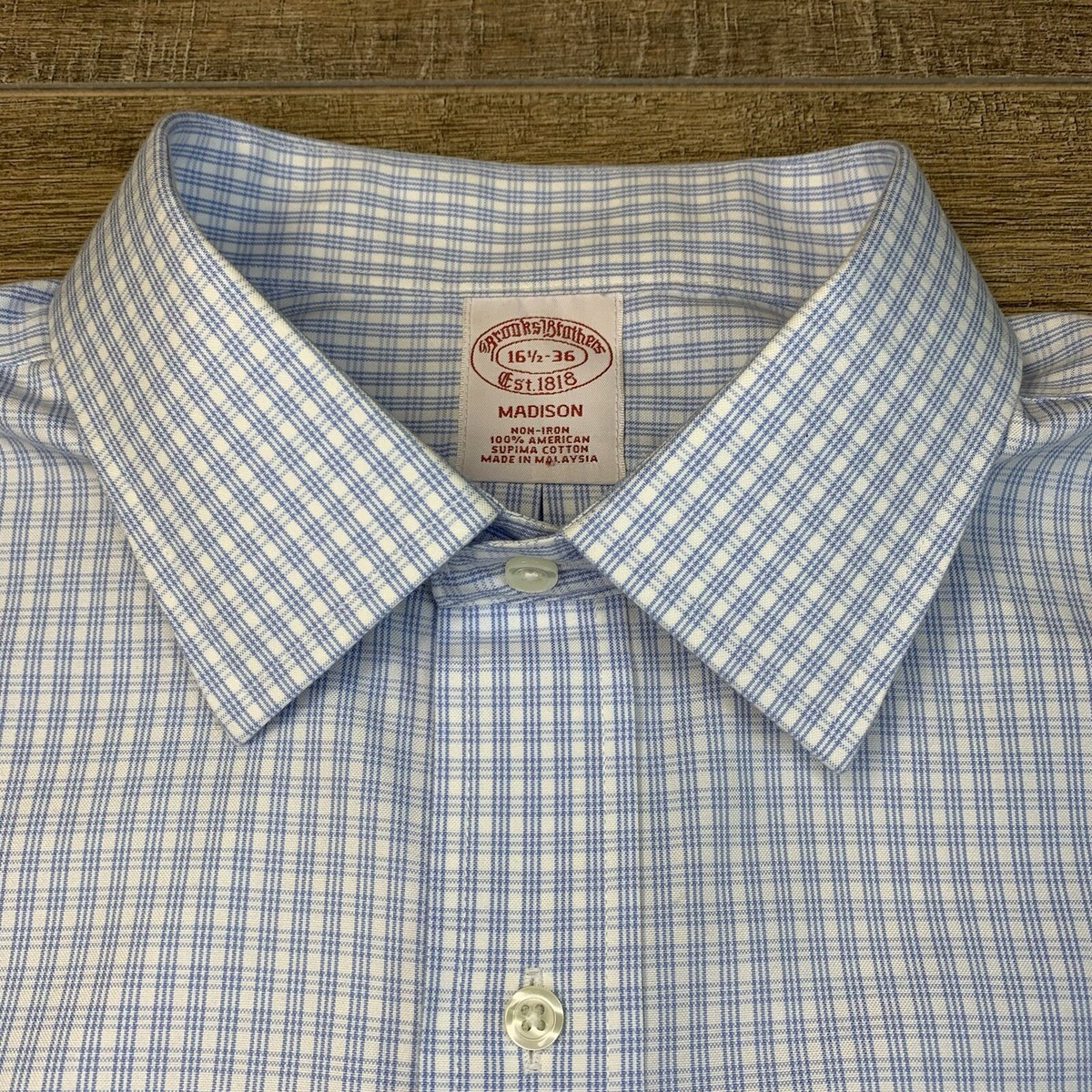 brooks brothers madison dress shirts Luxury Collection Madison Relaxed-Fit Dress Shirt, Button-Down Collar Stripe