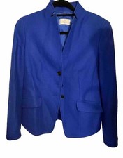 Elegance Paris Ladies Jacket Electric Blue Wool Size : 12. Vintage