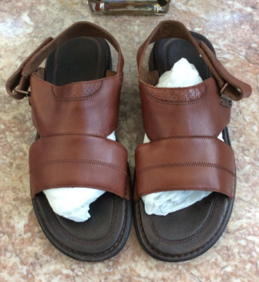 New Timberland Men\'s Brown Leather strap Sandals Size 11M #42530 5273, $107‎ New Timberland Men\ main image 4