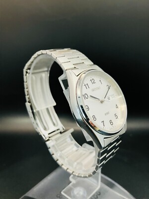 SEIKO WATCH SPIRIT 7N48-7A00 QUARTZ STAINLESS STEEL DAY DATE KANJI