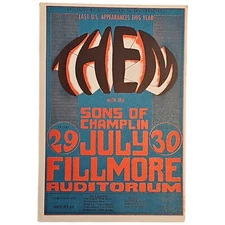 BG20 Postcard Them  The Sons Of Champlin Fillmore 1966 Wes Wilson