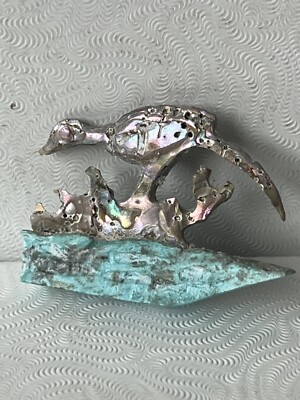 Zuni Mama Bird Babies Ruben Najera *SIGNED* Antler F Mb3