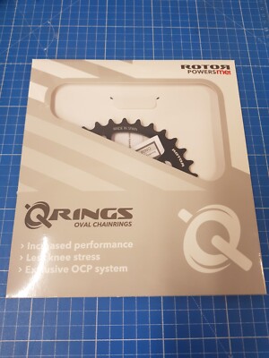 Rotor Aldhu Kettenblatt 110x4 innen oval schwarz - Kettenblatt