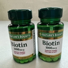 Nature's Bounty Biotin 100ct Each Bottle. Exp 10/26 2 pk