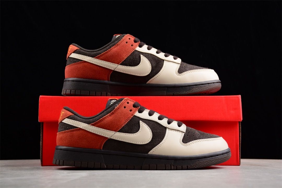 Sz 8-13 Nike Dunk Low Red Panda Velvet Brown Sanddrift Sz 8-13 Nike Dunk Low Red Panda Velvet Brown Sanddrift