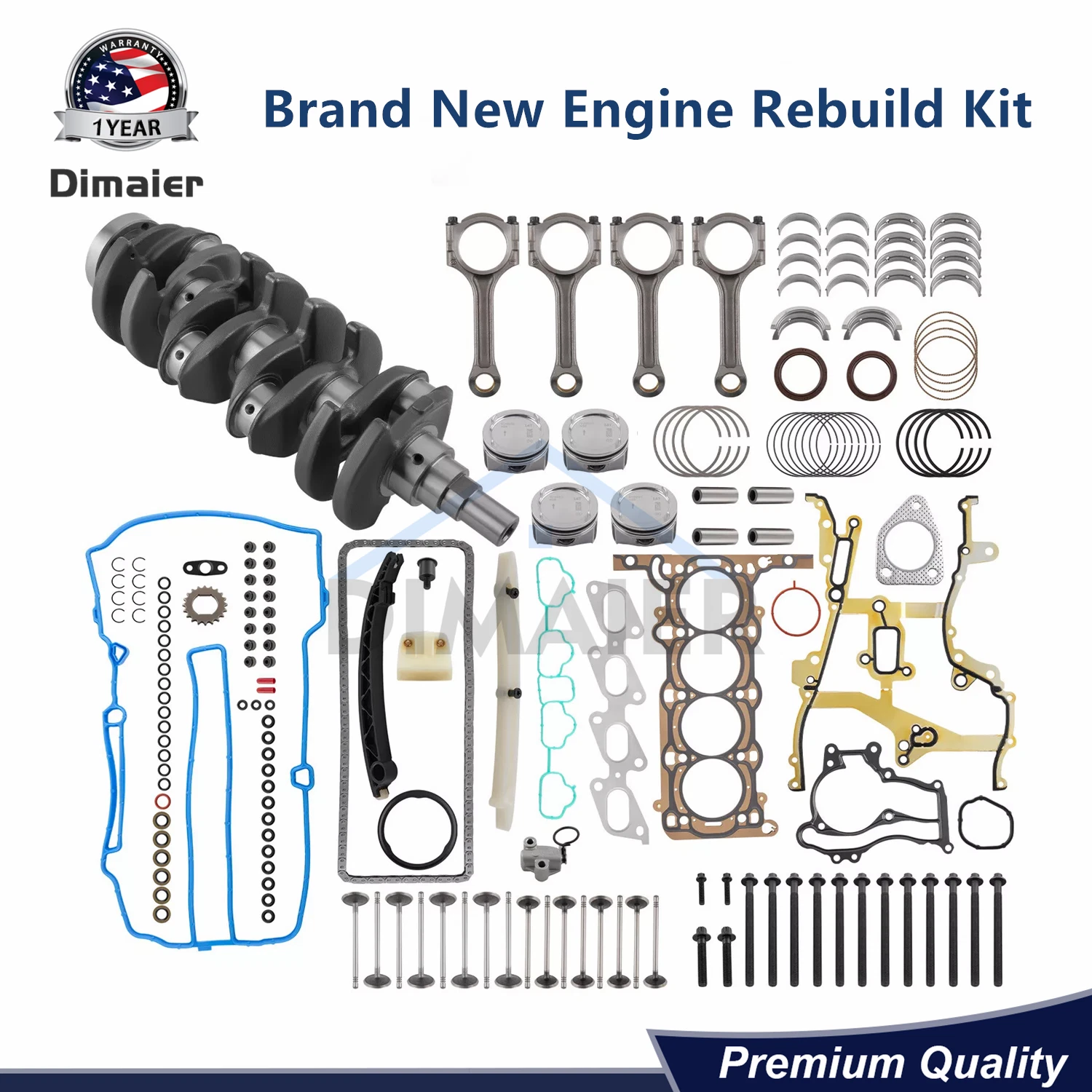 Engine Crankshaft Kit For Chevrolet Cruze Sonic Trax Buick Encore 1.4L 2013-2016