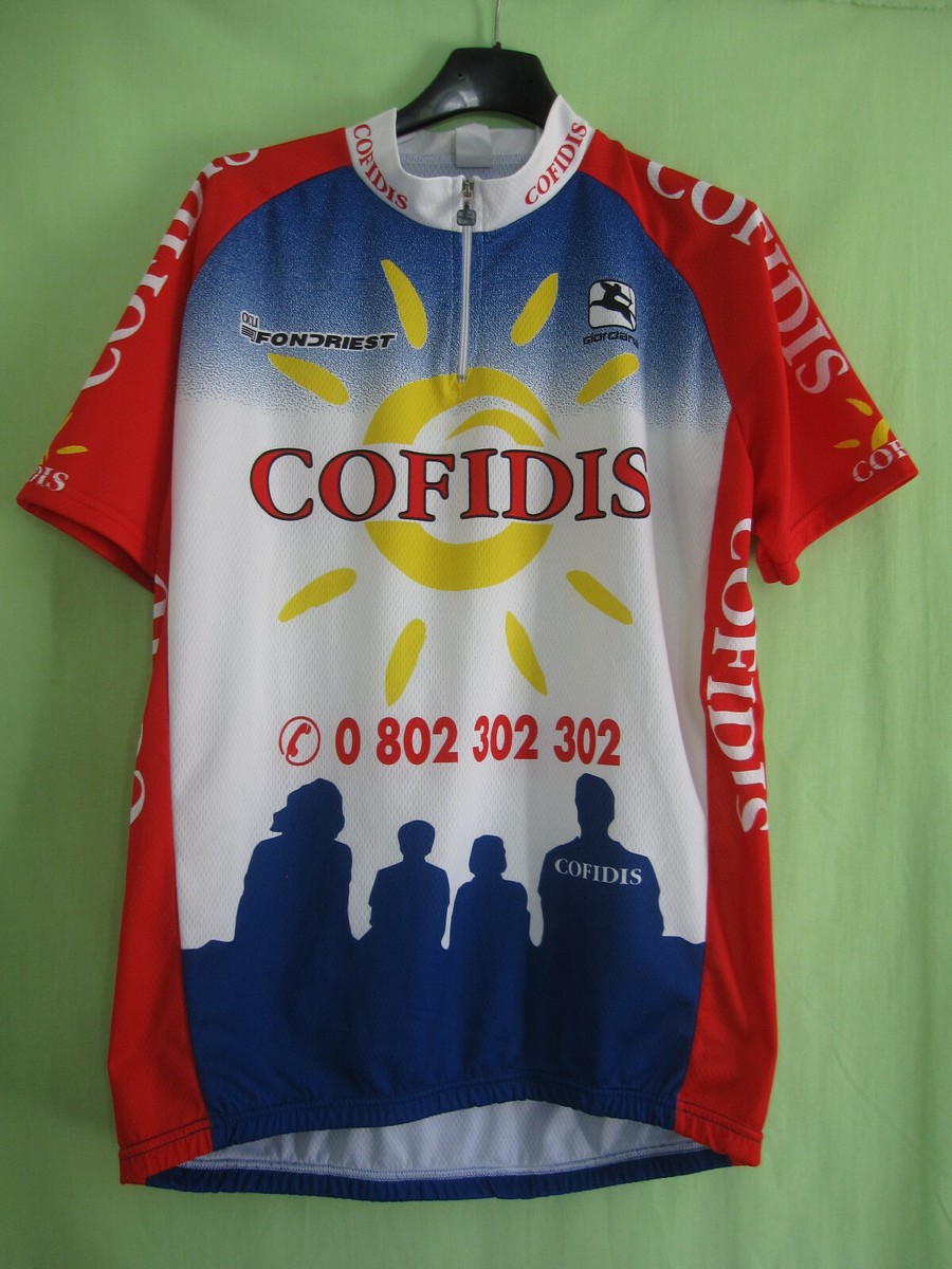 Maillot cycliste COFIDIS 2014 ONDA LOOK shirt maglia jersey camiseta XL