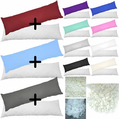 NURTEXTIL24 Seitenschläferkissen XXL Visco Kissen Latex Flocken Körperkissen