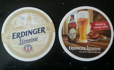 Beer mat Erding Erdinger Weissbräu - Erdinger Urweisse 