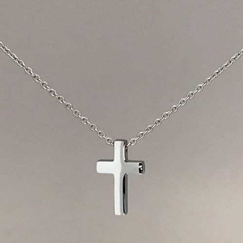 Small Stainless Steel Cross Pendant 