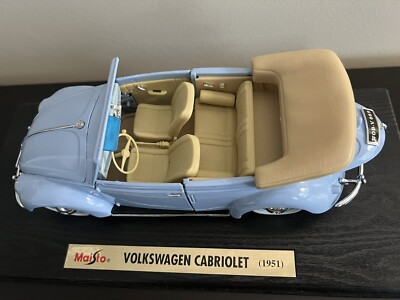Buy Maisto 1951 Volkswagen Cabriolet 1:18 Diecast Car online | eBay