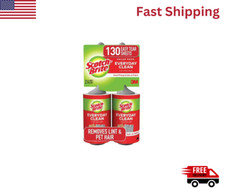 Scotch-Brite Lint Roller Twin Pack, 2 Rollers, 65 Sheets Per Roller, 130 Sheets