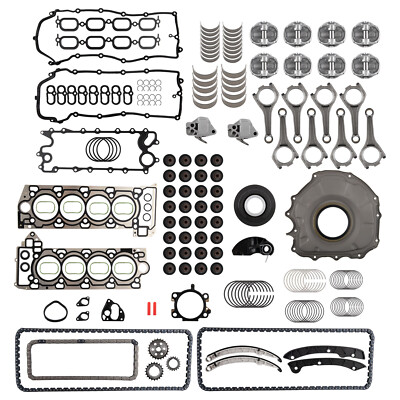 #ad AJ133 5.0L Engine Overhaul Rebuild Kit w Rod amp; Timing For Jaguar Ranger Rover $519.99