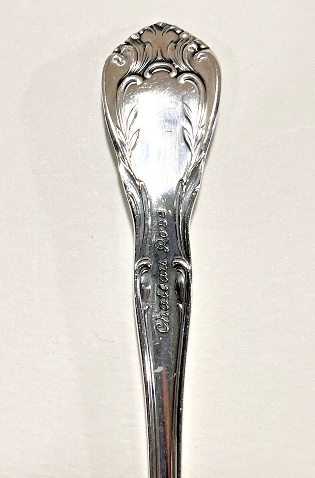 UNA cuchara sopa Alvin plata esterlina chateau rosa crema 33,9 gr. Sin monograma Foto 4 de 4