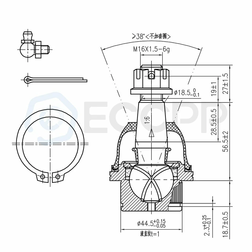 Kit completo de dirección delantera de 12 piezas para GMC Yukon XL 1500 2001-2005 2006 Foto 2 de 4