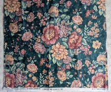 Cohama Riverdale Chesapeake Bay "Roanoke" Cotton Chintz Fabric 54"x56" 1989