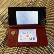Nintendo 3DS Console Good Condition Metallic Red Works Great Fast S/H