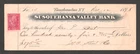 Scott # R164, Used, on Bank Check, Susquehanna Valley Bank, Binghamton, NY