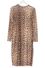ZARA TRAFALUC Abito a maniche lunghe Donna Abito Taglia IT 40 marrone-nero