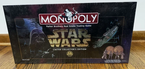 Vintage Star Wars Monopoly 1996 Limited Collectors Edition SEALED New In Box