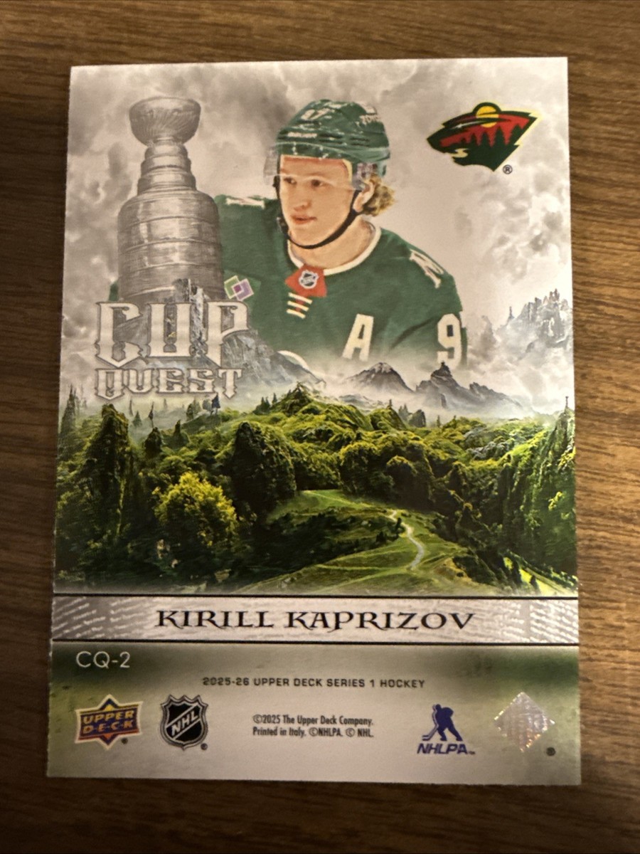 2025-26 Upper Deck Series 1 - Cup Quest Kirill Kaprizov #CQ-2 | eBay