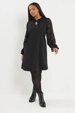 Yours Curve Women's Plus Size Lace Mini Dress