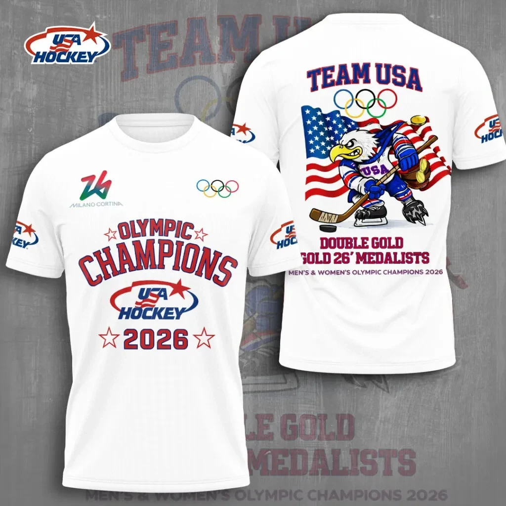 USA Hockey Olympic Champions 2026 3D Apparel