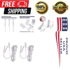 TENS Lead Wires 2 Count Quality, 4mm to 2mm Pin for Effective Therapy