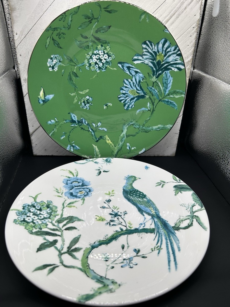  Jasper Conran シノワズリ2枚 Jasper Conran Wedgwood Chinoiserie Green 9” Plates (Set of 2) NEW