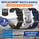 For Garmin Fenix 8 7 7X 7S 6 6S 6X PRO 5 Plus Silicone Band Replacement Strap