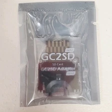 GC2SD "GEN 2" Micro SD Card Adapter TF Card Reader Gamecube/Wii ~ US SHIP -CLEAR