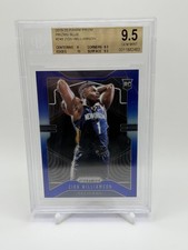 2019-20 Panini Prizm #248 Zion Williamson Prizms Blue BGS 9.5 #/199