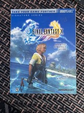 Final Fantasy X Official Strategy Guide Brady Games Signature Series with Poster