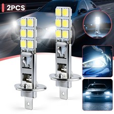 2X 12V Super Bright H1 12-SMD LED Headlight Bulbs Fog Driving Lights White 6000K