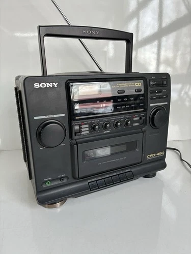 Vintage Sony CFD-450 Stereo  AM/FM CD Cassette Recorder (only Radio Works)