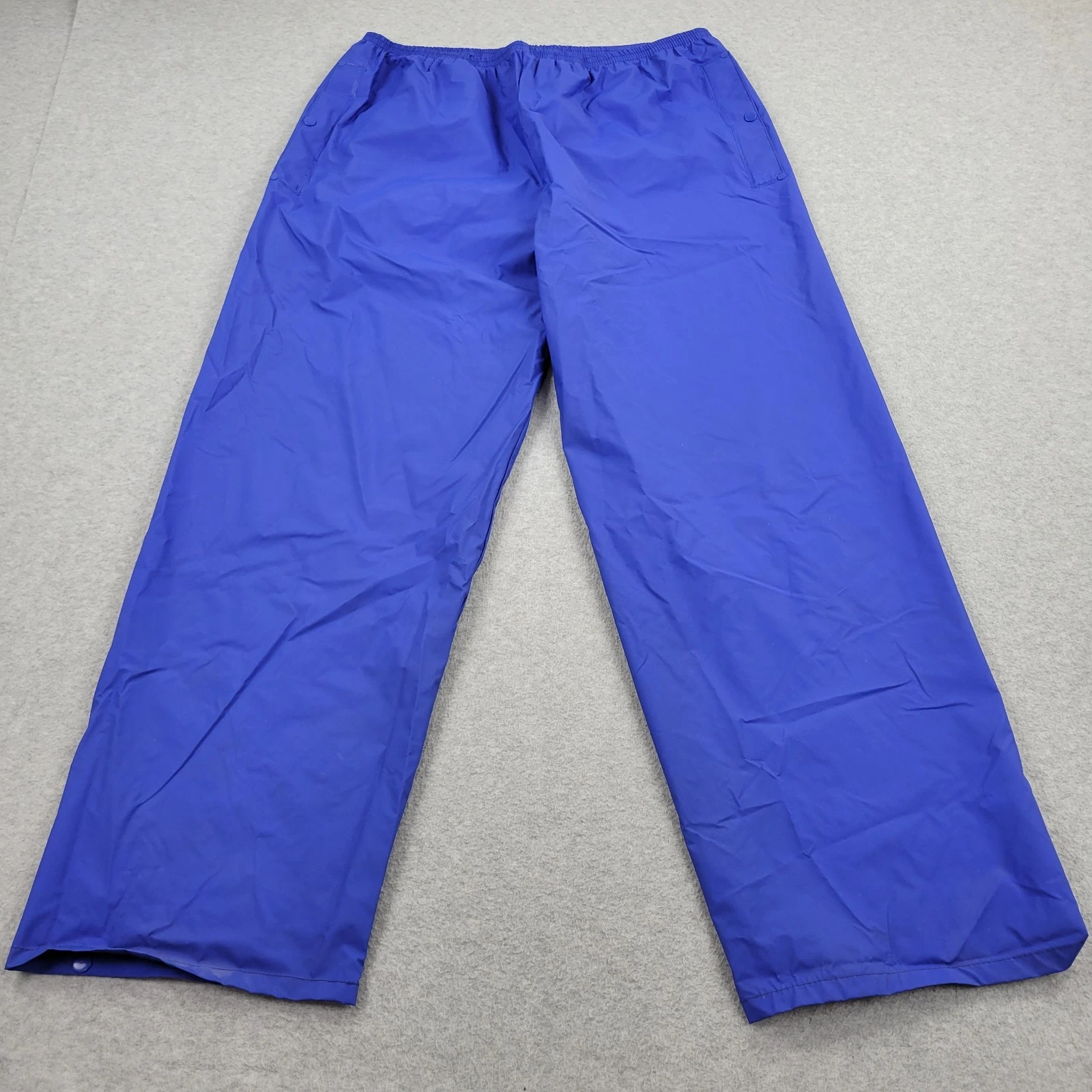 Columbia Track Pants Mens 2XL XXL Blue Rubber Activewear Water Resistant