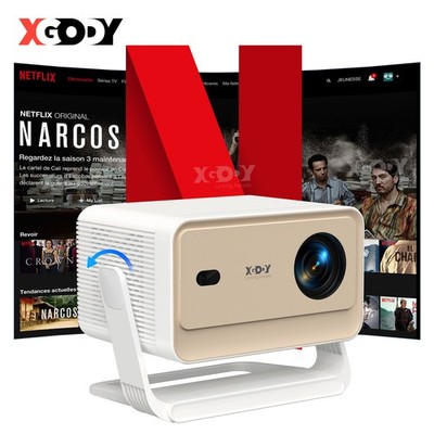 XGODY N6 Pro Netflix Official Video Beamer 4K HD Projektor Autofokus Whale OS TV