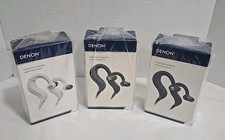 Denon AH-C160W Premium Sound 3 Pack Bluetooth Sport Headphones Bundle NEW
