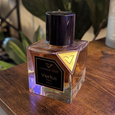 Vertus Vanilla Oud Eau de Parfum Spray 3.4 fl oz, Vanilla & Oud Scent