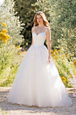 NWT Allure Romance Wedding Dress Lace Sweetheart A-Line Ballgown 16 Ivory R3815