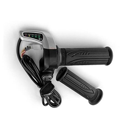 L-faster 24V/36V/Bike Throttle Grip Scooter Voltage Indicator Power Key 48V