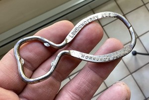 Old Horning White Bock Beer Bottle Opener Philadelphia PA 1940s Advertising.