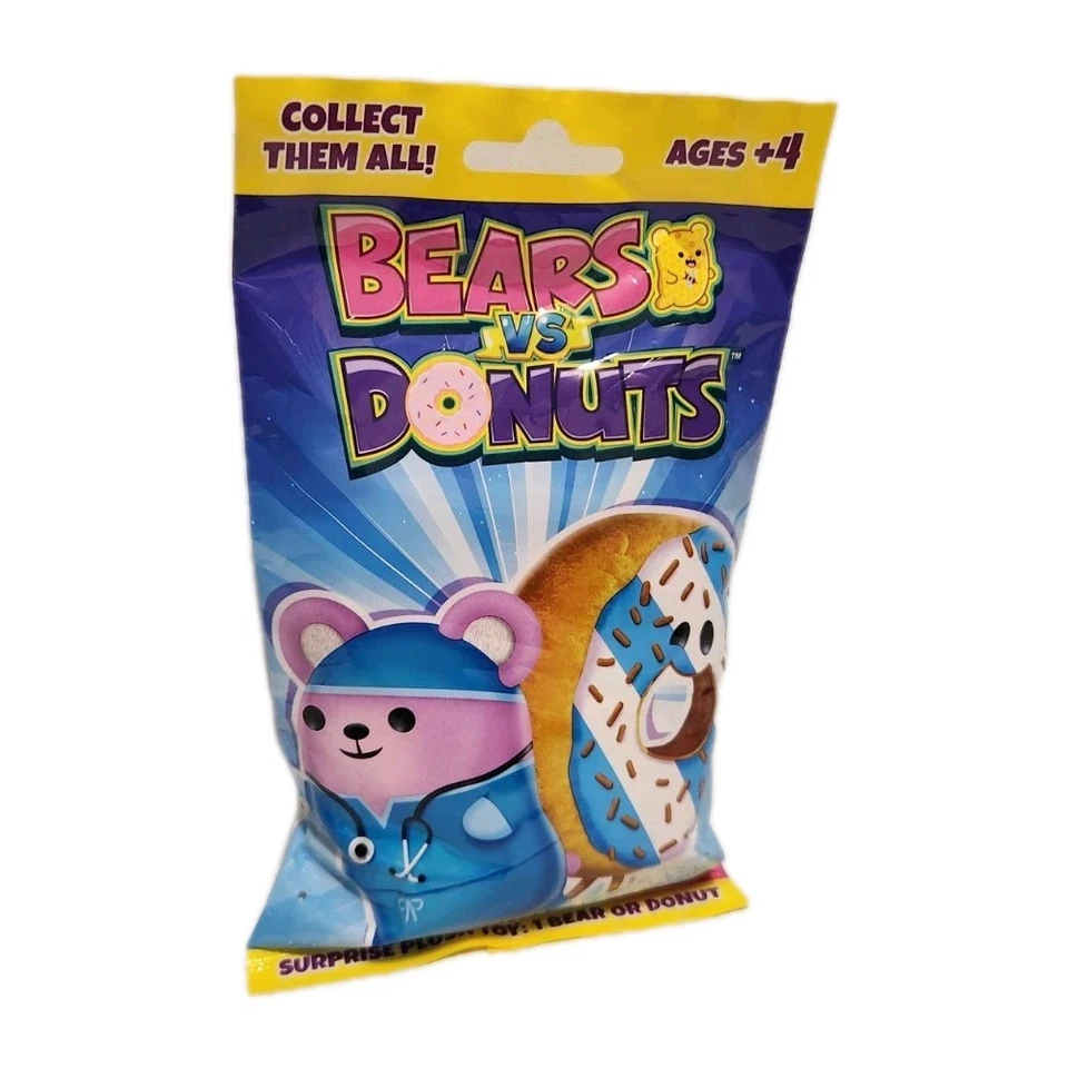 Peluche sorpresa misterioso Bears vs Donuts de 4 pulgadas - Lote de 10 Foto 2 de 2