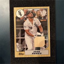 Topps 2022 Series 1 1987 Relic Jose Abreu Chicago White Sox 87R-JA