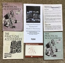 Practical Accessories Brochures For Rolleicord, Rolleiflex, Lot E