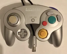 Nintendo GameCube OEM Platinum Silver Controller DOL-003 Tested Tight Stick