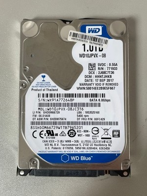 WD Blue 1TB Festplatte WD10JPVX-08 SATA