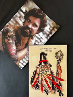 Mike Malone Wizard Tattoo flash Postcard set of 2 | eBay