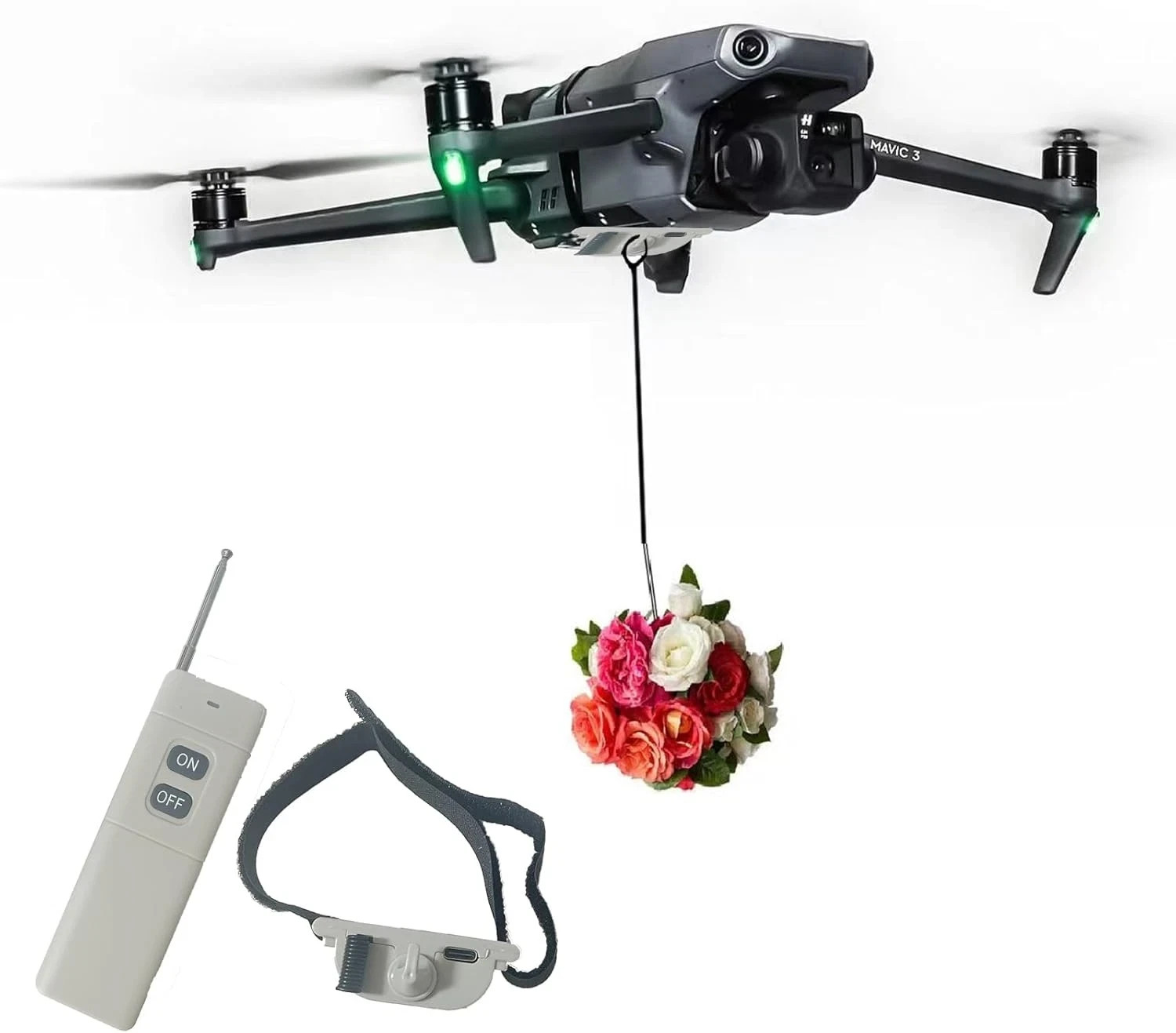 Universal Drone Airdrop System, Release Device, Payload Clip